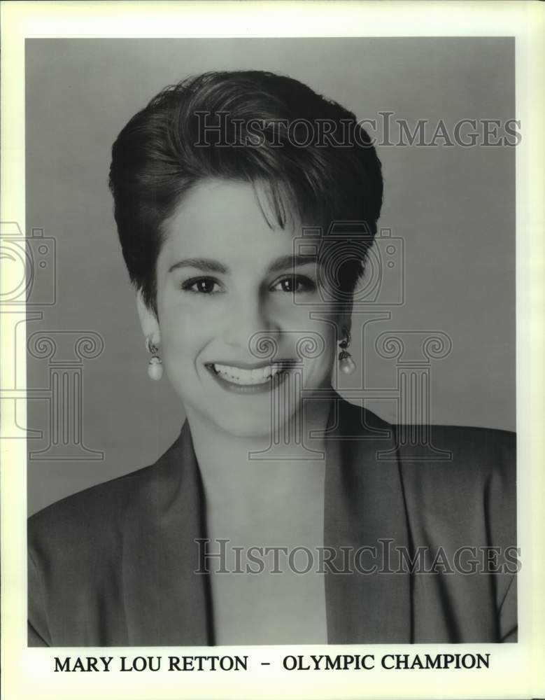 Press Photo Olympic gymnastics star Mary Lou Retton - nos30993- Historic Images