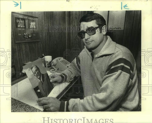 1983 Press Photo Former Alabama college football player Ashton "Bubba" Sawyer- Historic Images