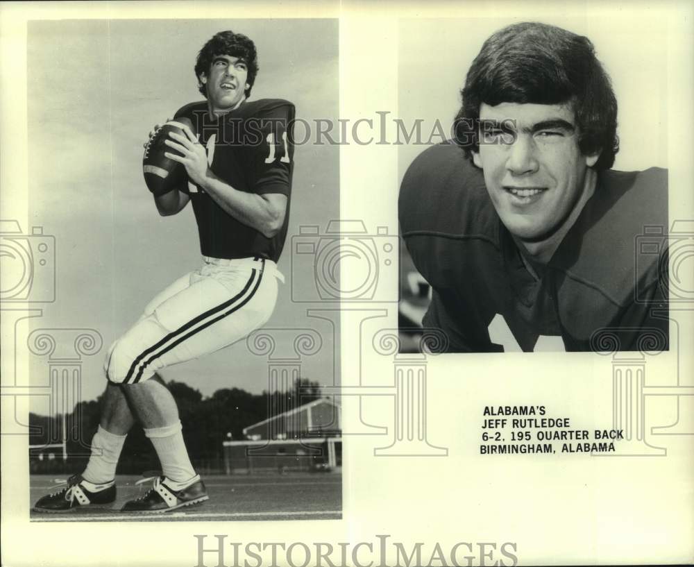 1978 Press Photo Alabama college football player Jeff Rutledge - nos31167- Historic Images