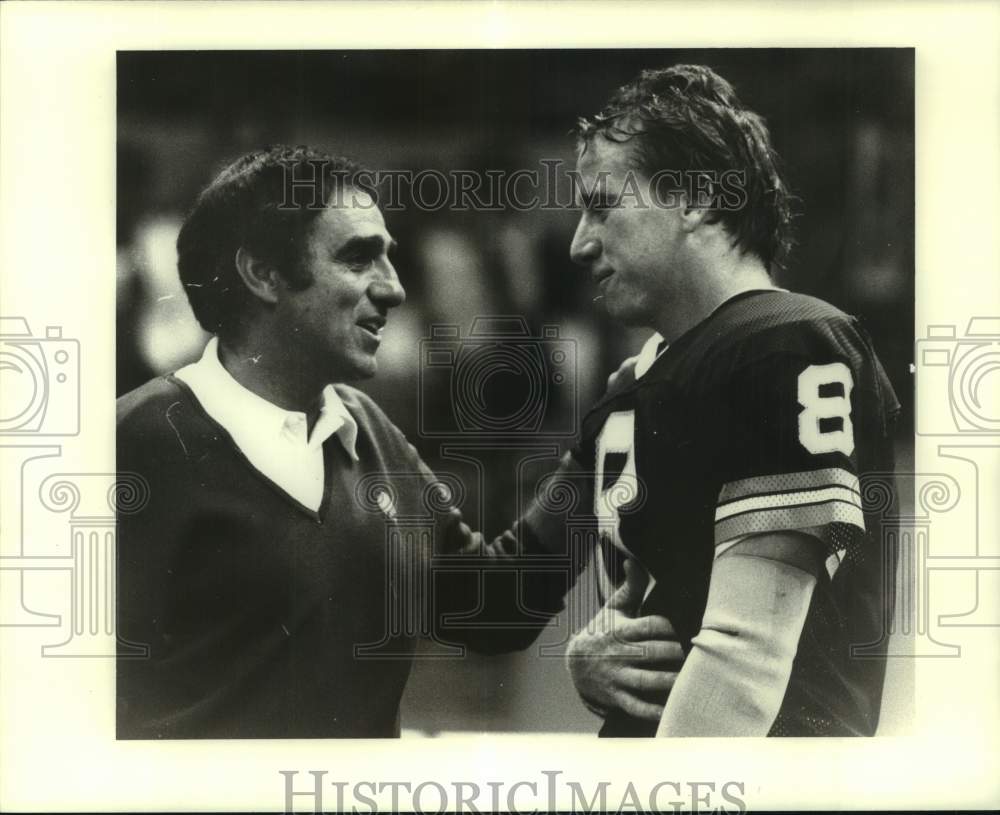 1978 Press Photo Football Sam Rutigliano and player - nos31181- Historic Images