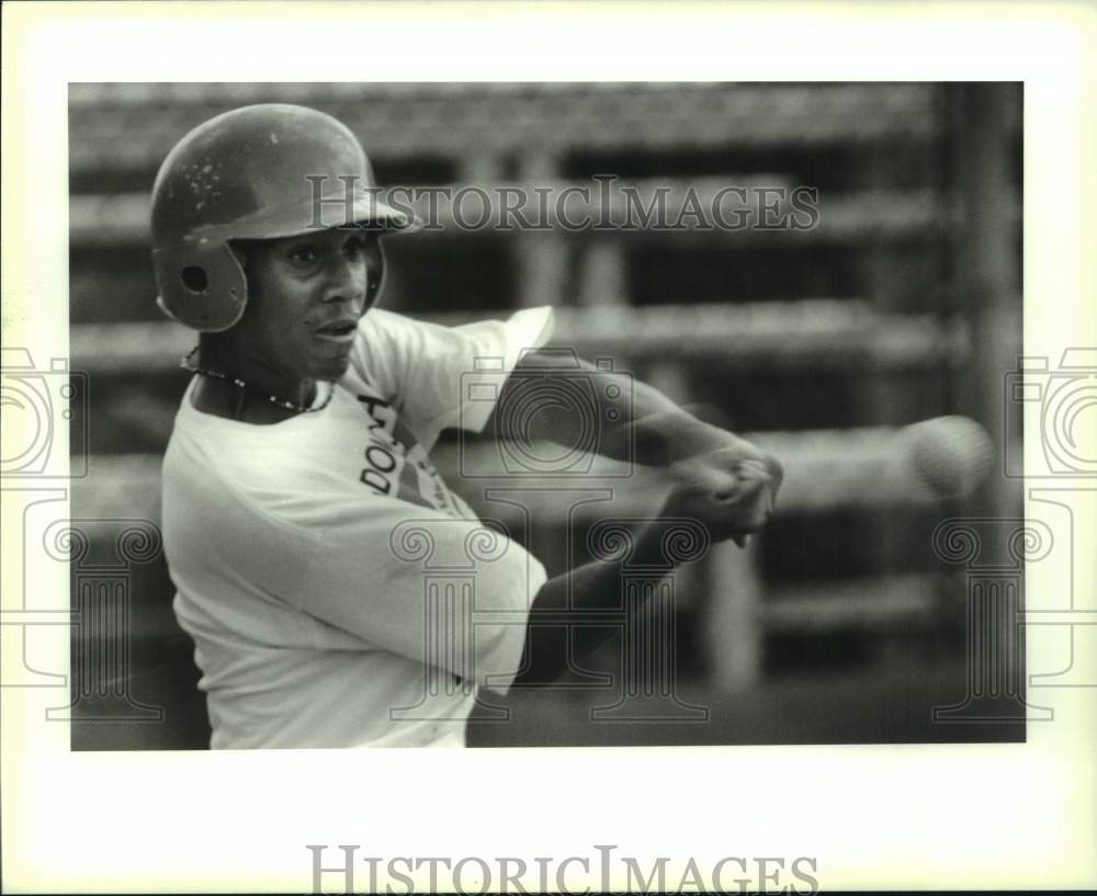 1995 Press Photo Negotiable Instruments legion baseball player Marvin Keelen- Historic Images