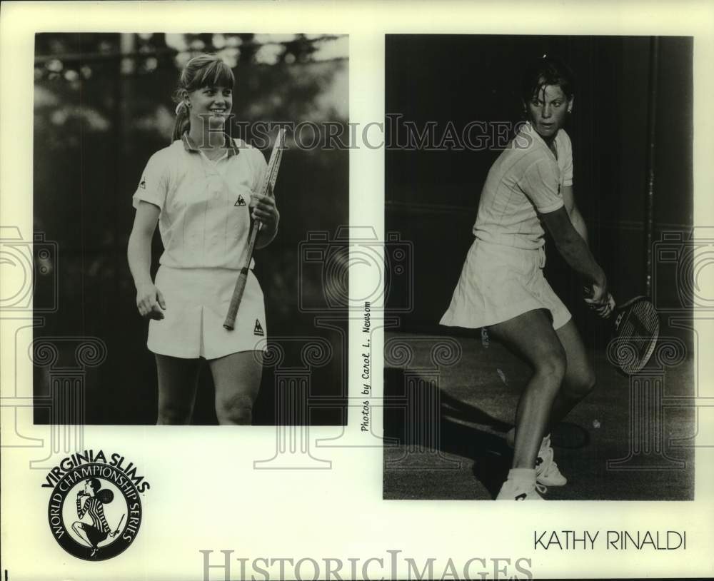 1986 Press Photo Two photos of tennis player Kathy Rinaldi - nos31459- Historic Images