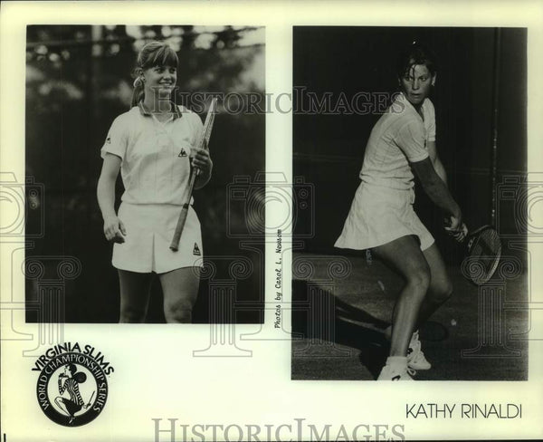 1986 Press Photo Two photos of tennis player Kathy Rinaldi - nos31459 ...
