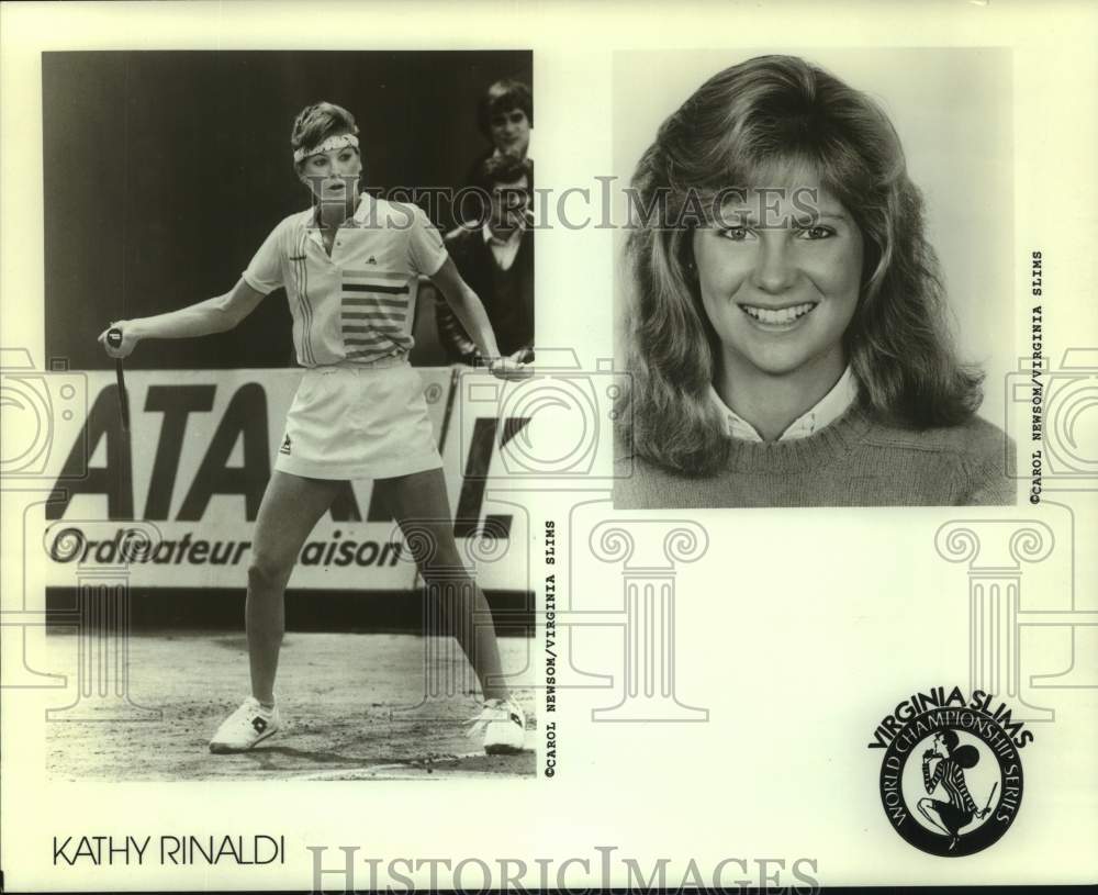 1986 Press Photo Two photos of tennis player Kathy Rinaldi - nos31461- Historic Images