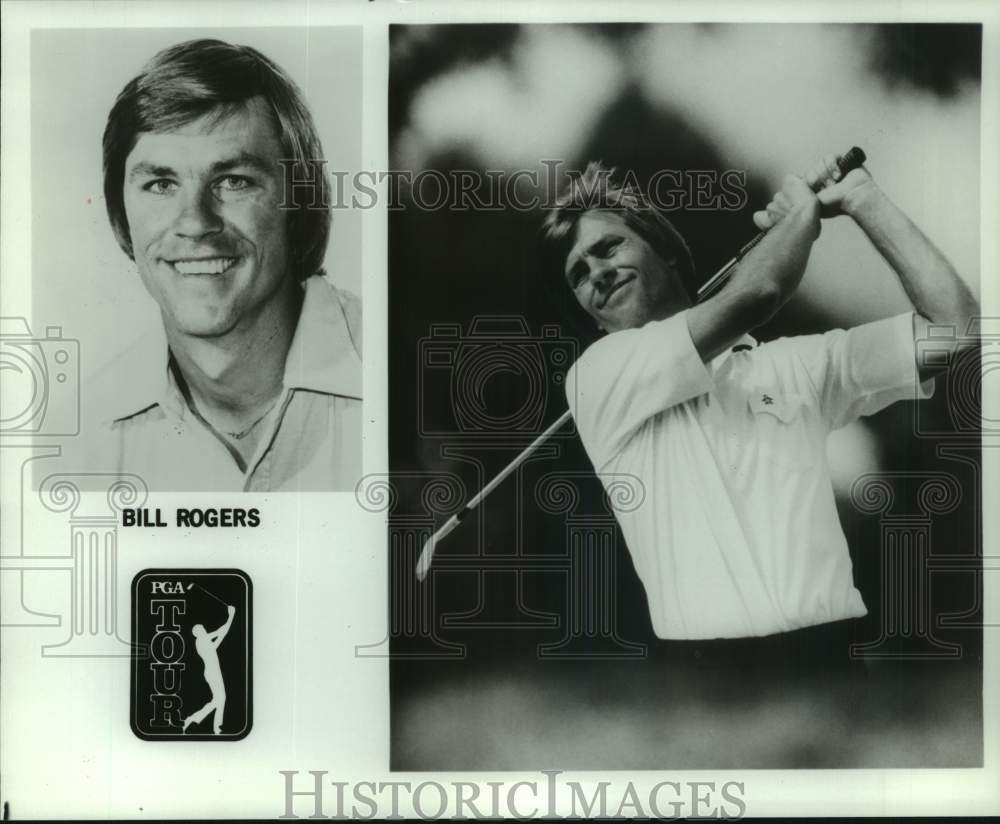 1984 Press Photo Two photos of PGA Tour golfer Bill Rogers - nos31501- Historic Images