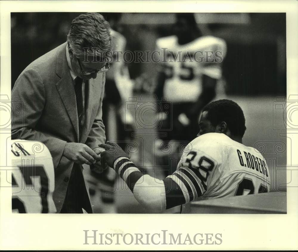 1982 Press Photo New Orleans Saints football player George Rogers ...