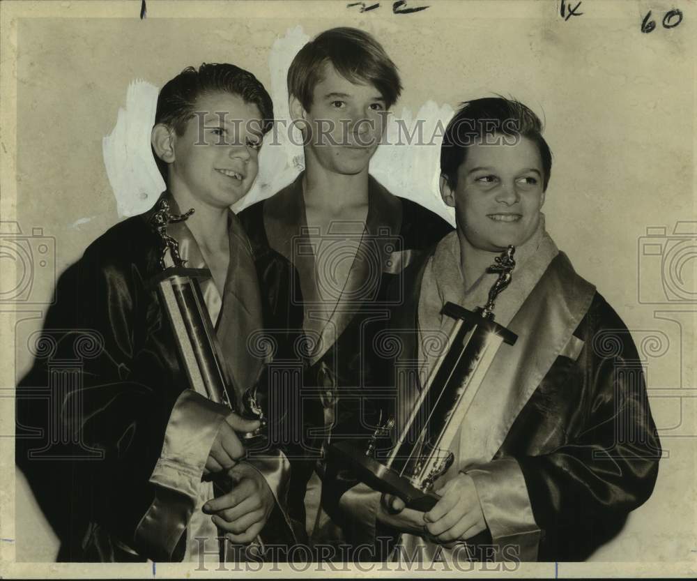 1970 Press Photo SAAU boxers Ronald Rogers, Dennis Kerwin and Randy Raiford- Historic Images