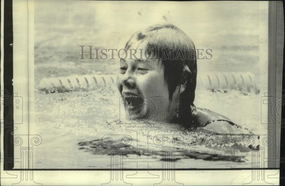 1972 Press Photo Olympic champion swimmer Keena Rothammer in Munich - nos31661- Historic Images