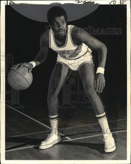 1973 Press Photo Northwestern Demons Basketball Player Vernon Wilson - nos31782- Historic Images