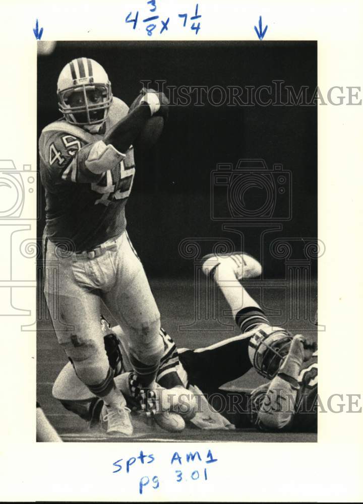 1980 Press Photo Houston Football Player Tim Wilson - nos31784- Historic Images