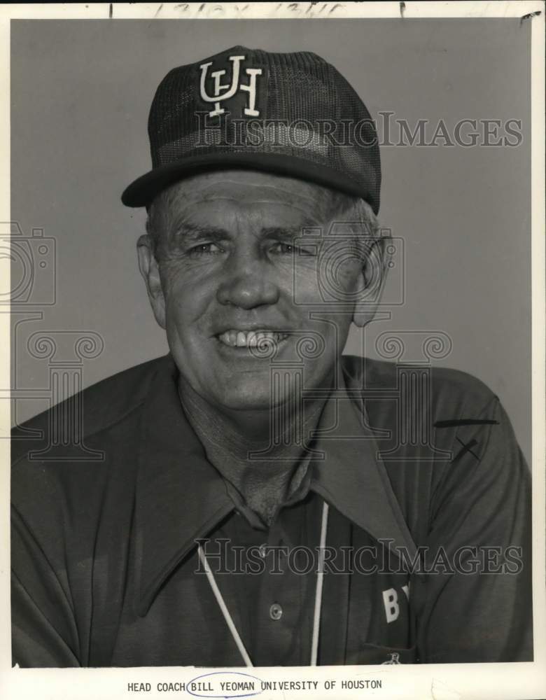 1973 Press Photo Head Coach Bill Yeoman of University of Houston - nos31810- Historic Images