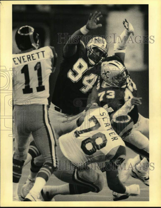 1990 Press Photo Saints Football Player Jim White,
