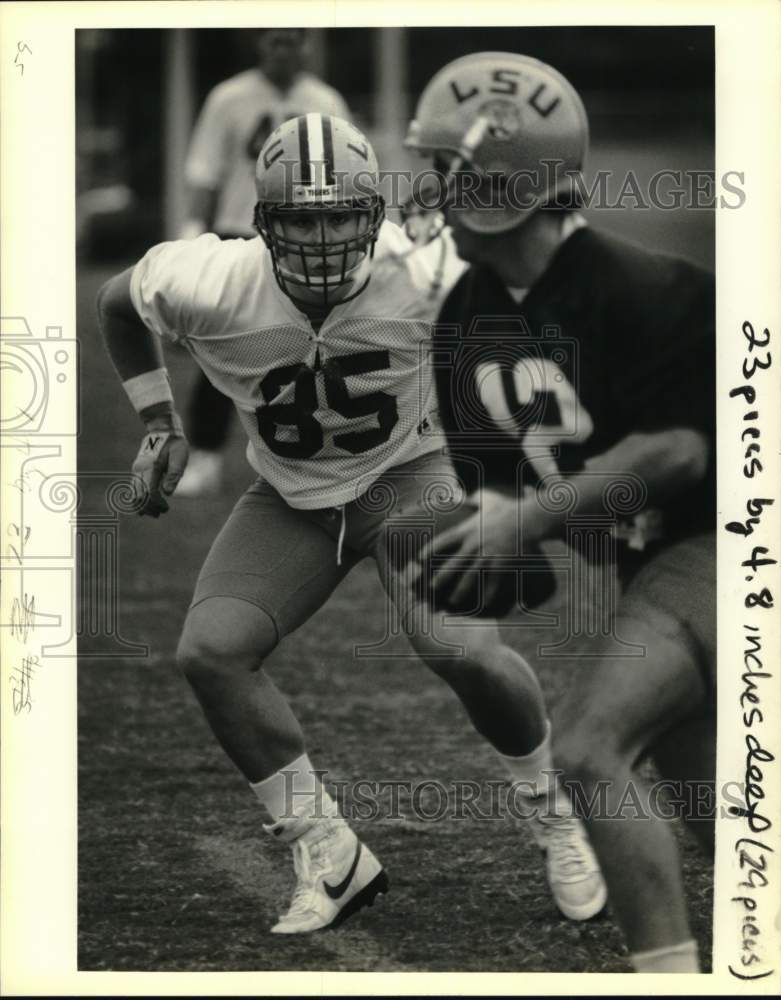1989 Press Photo LSU Football Player David Walkup - nos31864- Historic Images