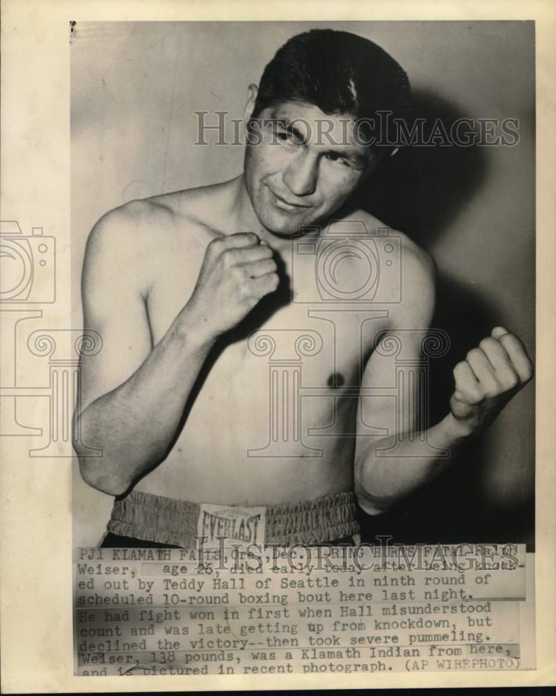 Press Photo Boxer Ralph Weiser - nos31879- Historic Images