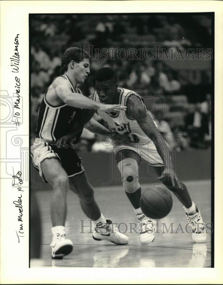 1990 Press Photo LSU Basketball Player Maurice Williamson - nos31949- Historic Images