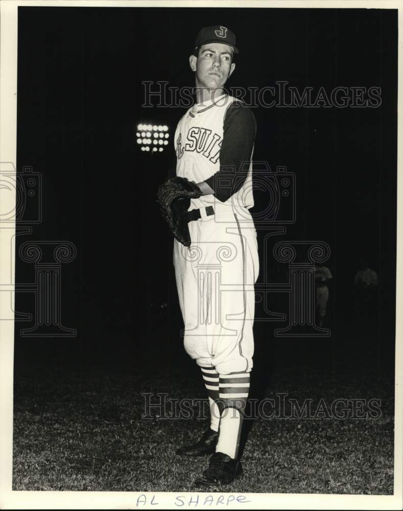 Press Photo Jesuit Baseball Player Al Sharpe - nos32020- Historic Images