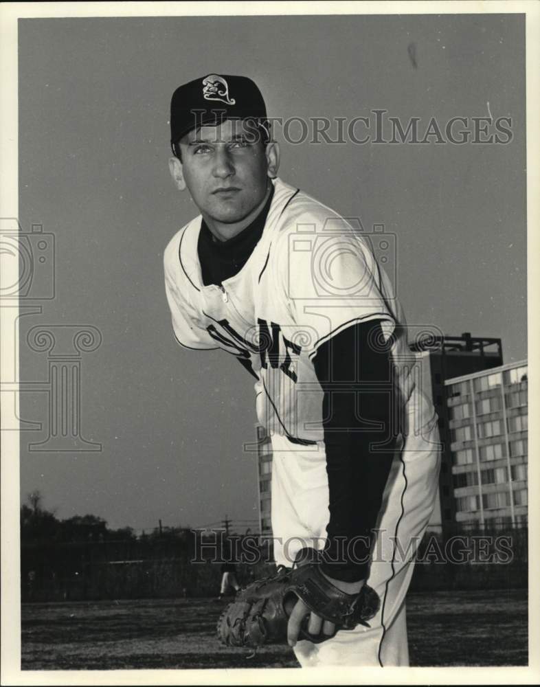 1968 Press Photo Tulane Baseball Pitcher Don Simpson - nos32027- Historic Images