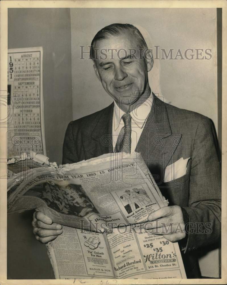 Press Photo Football Coach Clark Shaughnessy - nos32056- Historic Images