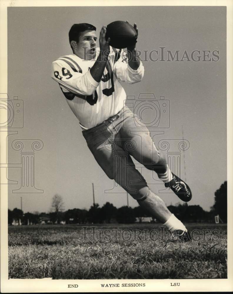 1964 Press Photo Wayne Sessions, LSU Football End - nos32066- Historic Images