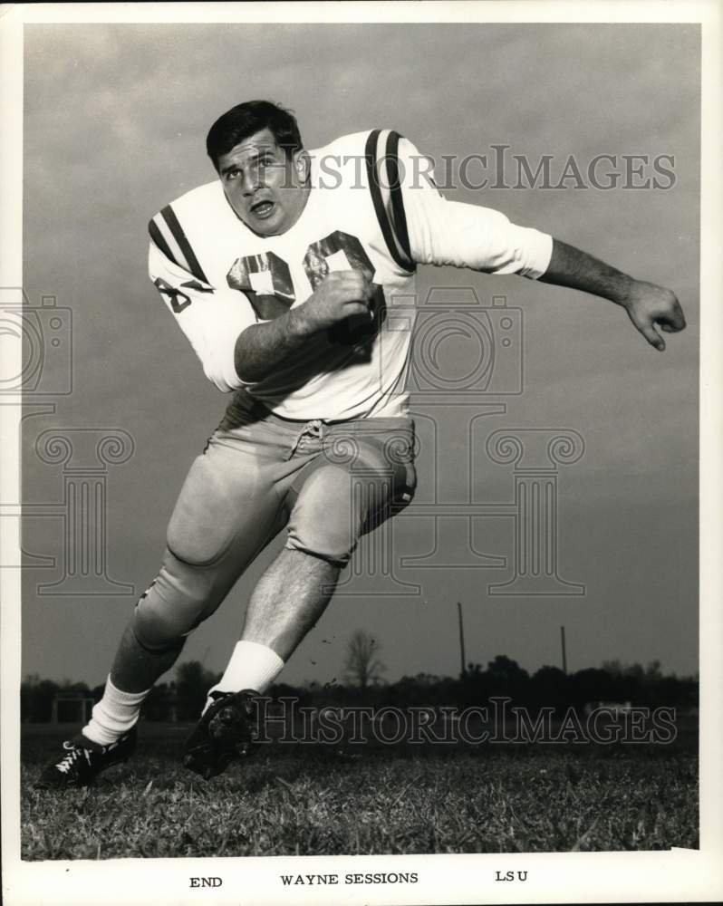 1967 Press Photo Wayne Sessions, LSU Football End - nos32067- Historic Images