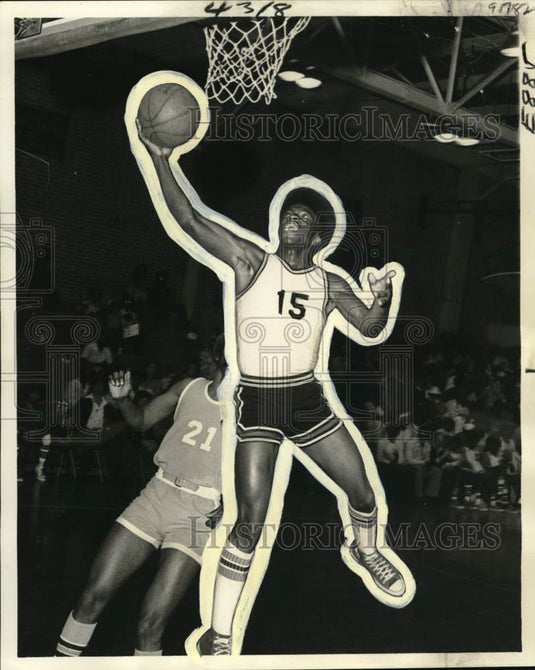 1976 Press Photo West Jefferson vs Fortier Basketball Game - nos32201- Historic Images