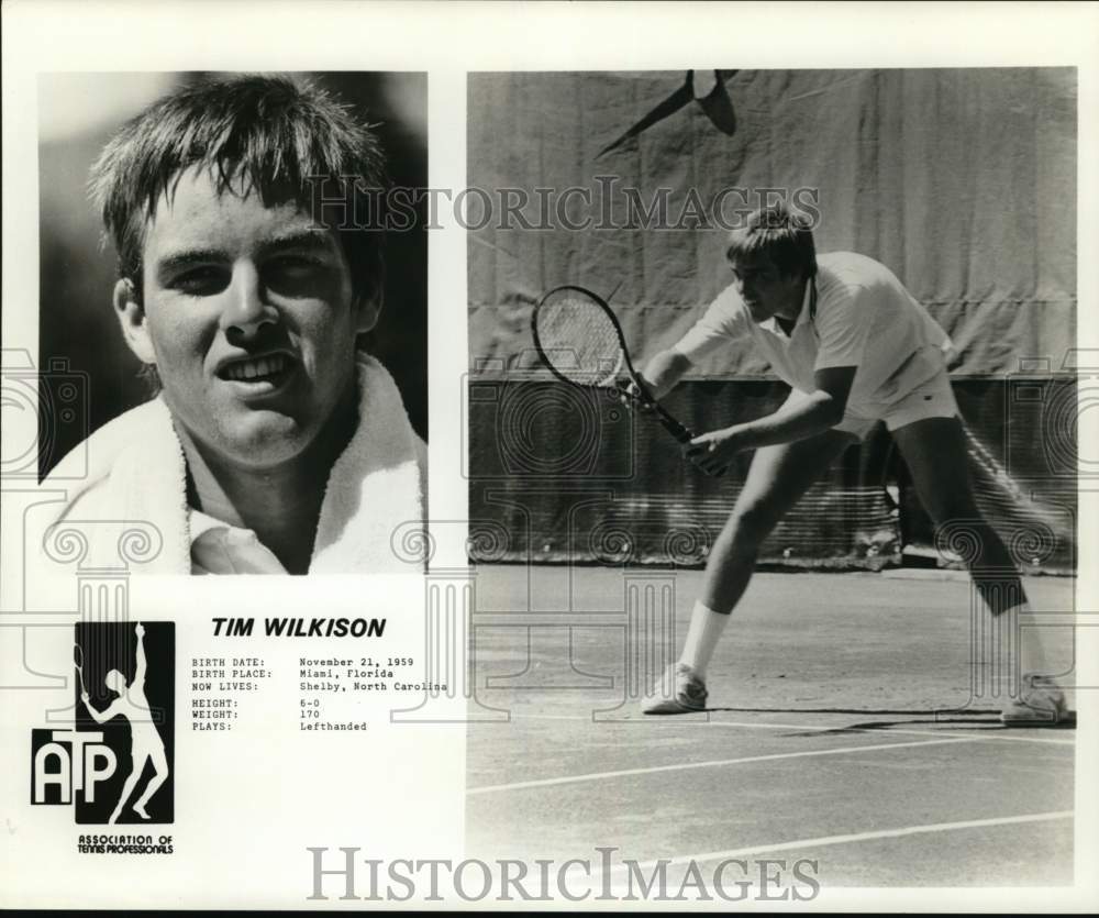 Tim Wilkey 1979 Press Photo Tennis Player Tim Wilkison - nos32333 - Historic Images