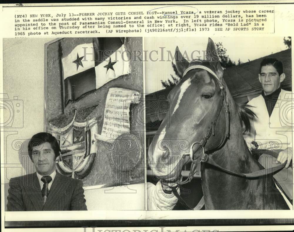 1965 Press Photo Former Jockey Manuel Ycaza Named Panamanian Consul-General- Historic Images