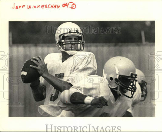 1984 Press Photo LSU Quarterback Jeff Wickersham
