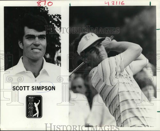 1984 Press Photo PGA Tour Golfer Scott Simpson - nos32361- Historic Images