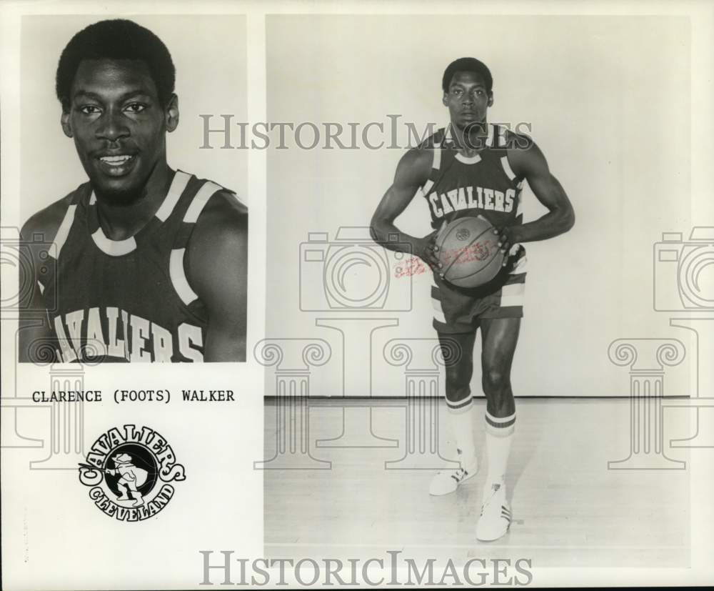 1975 Press Photo Clarence (Foots) Walker of Cleveland Cavaliers - nos32468- Historic Images