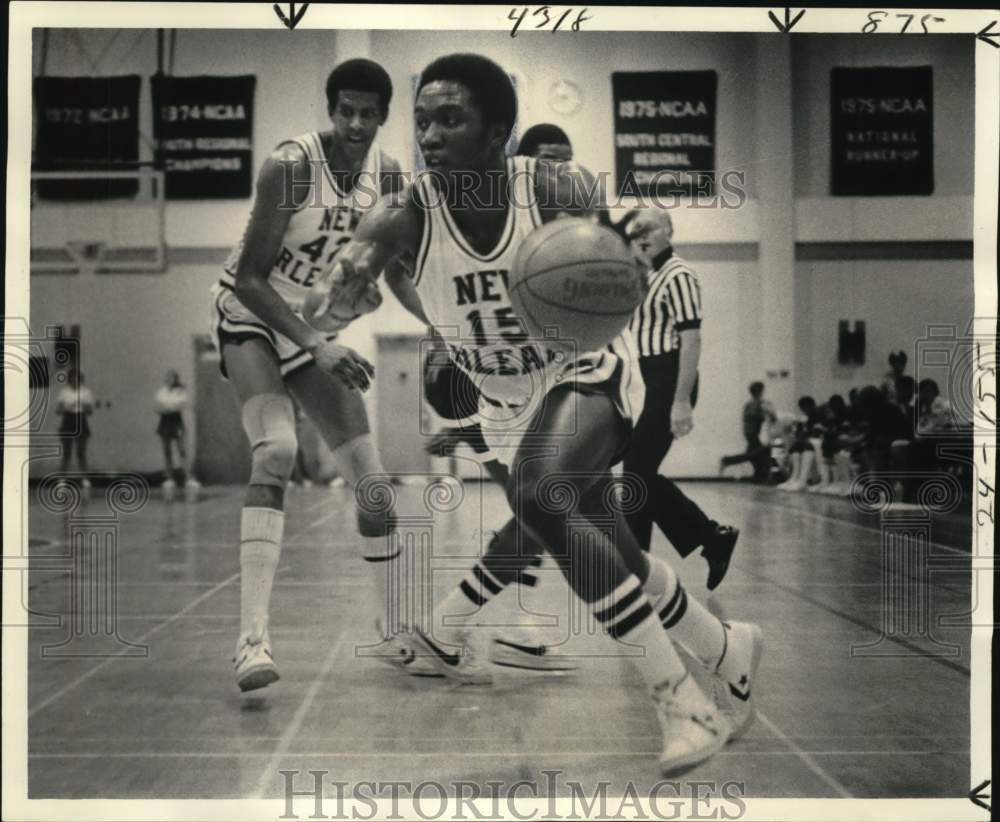 1978 Press Photo New Orleans Basketball Player George &quot;Rico&quot; Weaver - nos32515- Historic Images