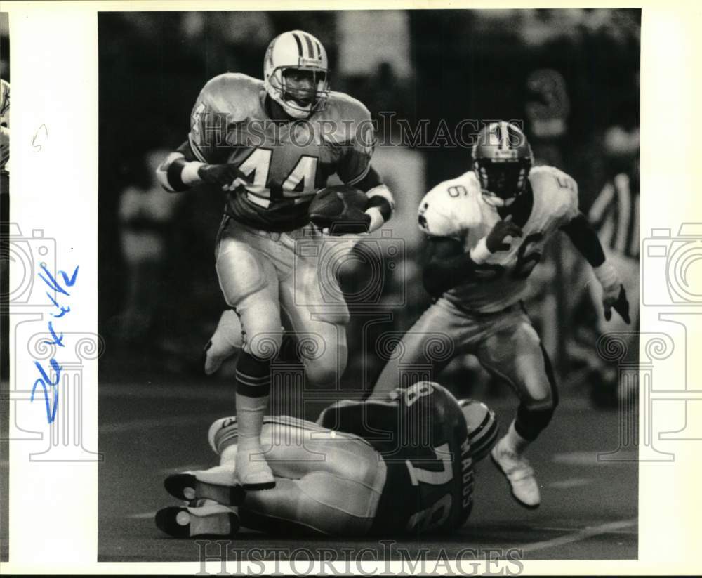 1990 Press Photo Lorenzo White of Oilers Football During Game - nos32575- Historic Images