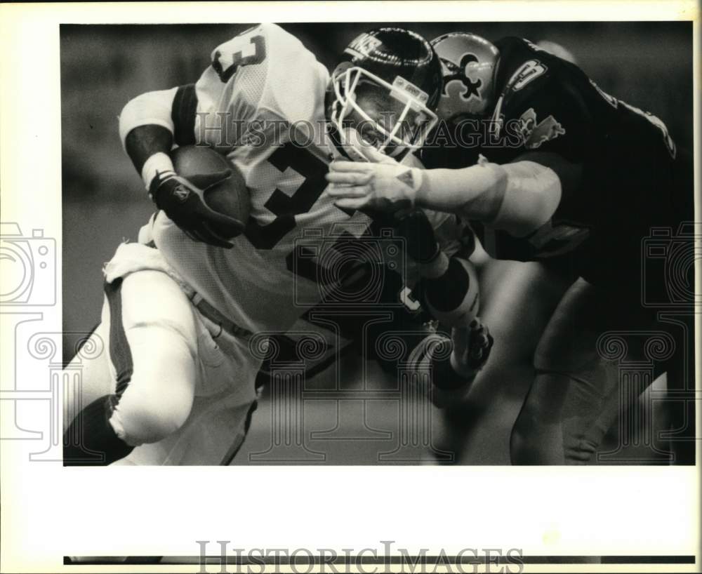 1988 Press Photo New York Giants vs. New Orleans Saints Football Game- Historic Images