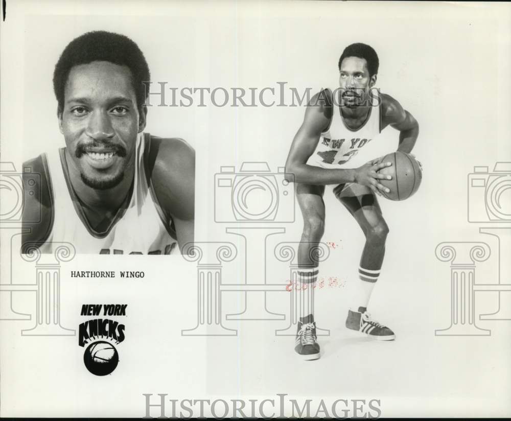 1975 Press Photo Harthorne Wingo of New York Knicks - nos32643- Historic Images