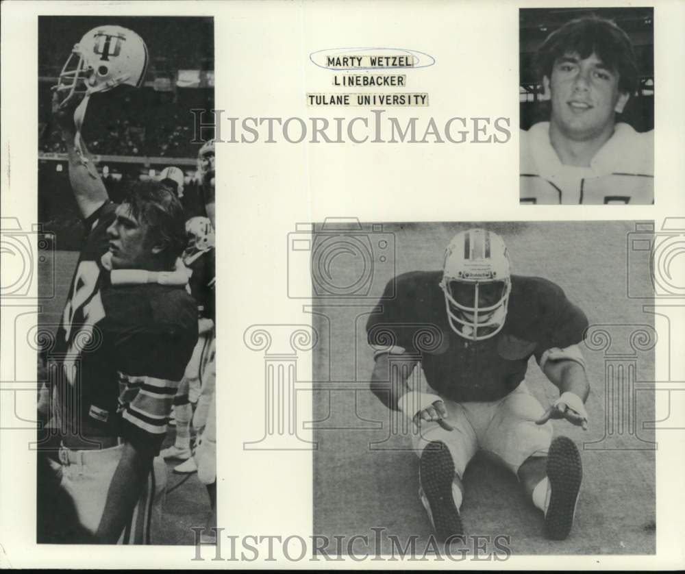 1979 Press Photo Marty Wetzel, Tulane University Linebacker - nos32690- Historic Images