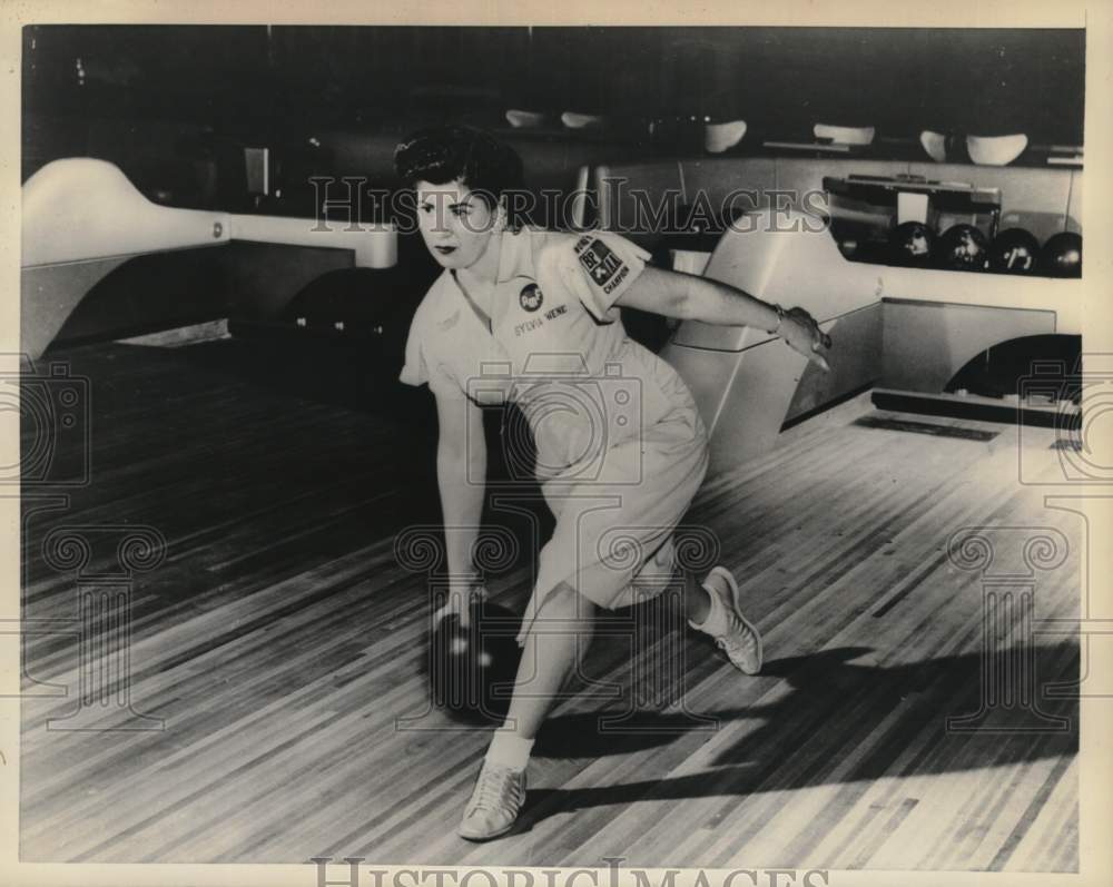 Press Photo Bowler Sylvia Wene - nos32708- Historic Images