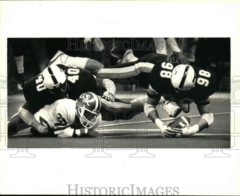1986 Press Photo Tulane vs. USL Football Game - nos32709- Historic Images