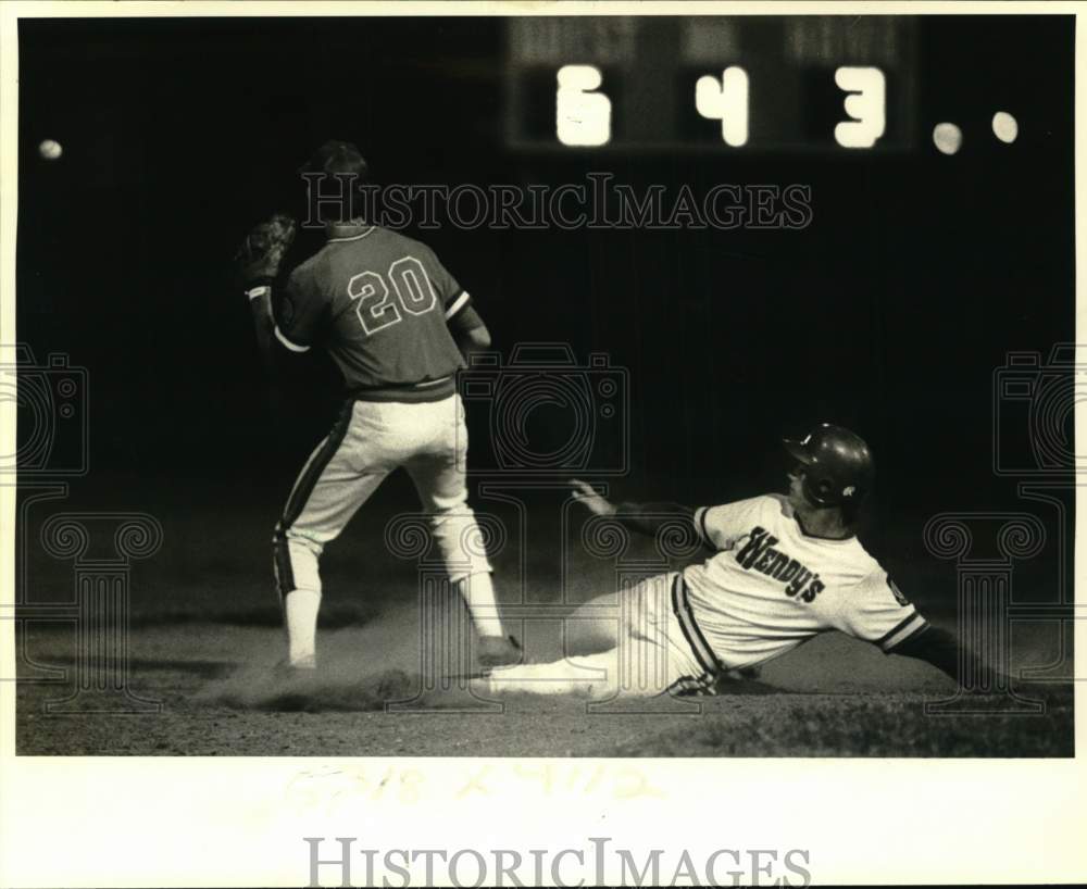 1984 Press Photo Southeast Louisiana Legion Baseball Tournament Game - nos32710- Historic Images