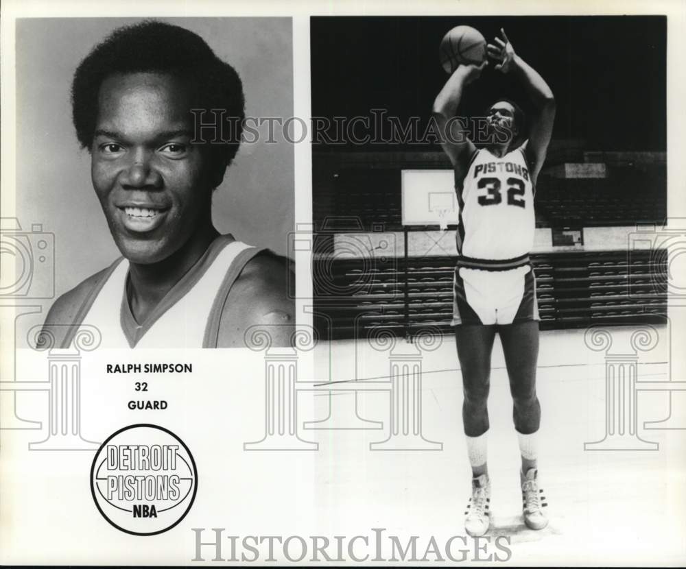 1978 Press Photo Ralph Simpson of Detroit Pistons - nos32749- Historic Images