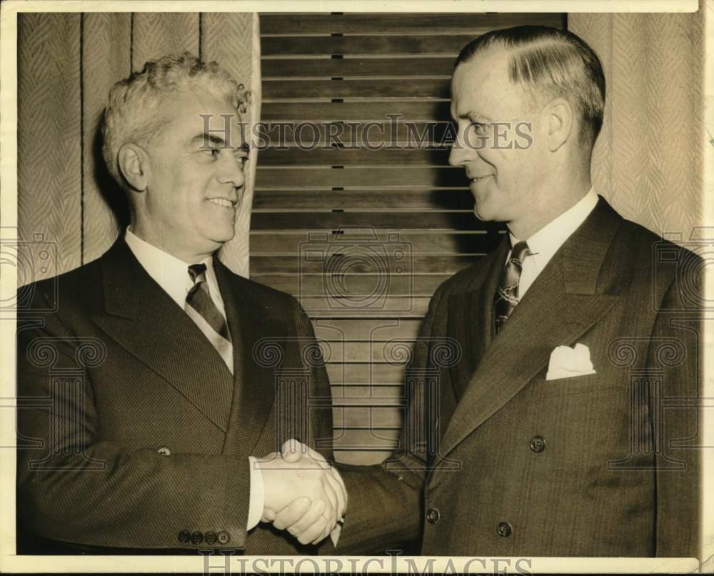 Press Photo Clark Shaughnessy and Friend - nos32763- Historic Images