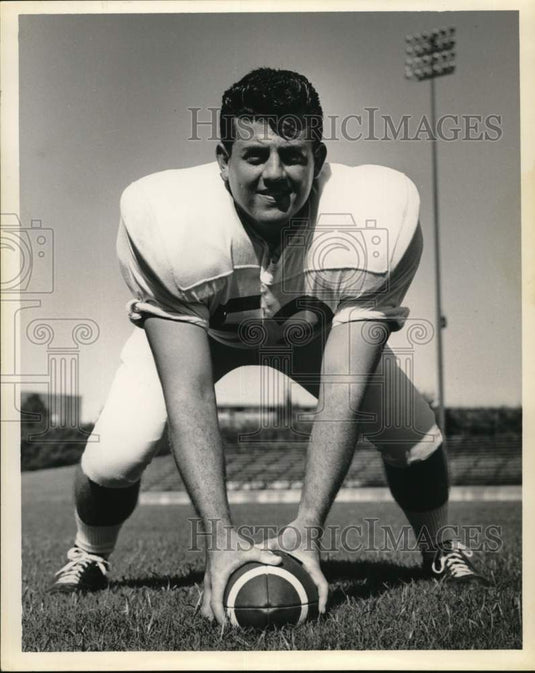 Press Photo Peter Verrett, NSC Football Center from Raceland, Louisiana- Historic Images