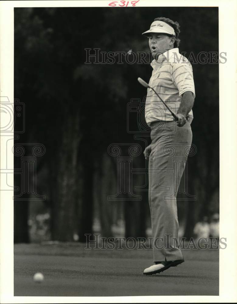 1988 Press Photo Golfer Lanny Wadkins at USF&amp;G Tournament - nos33037- Historic Images