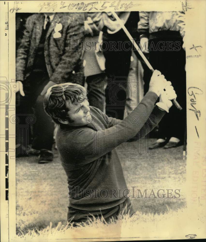 1971 Press Photo Golfer Lanny Wadkins at Walker Cup in St. Andrews, Scotland- Historic Images