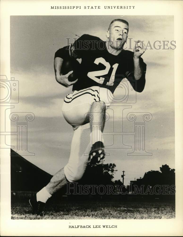 Press Photo Halfback Lee Welch, Mississippi State University - nos33044- Historic Images