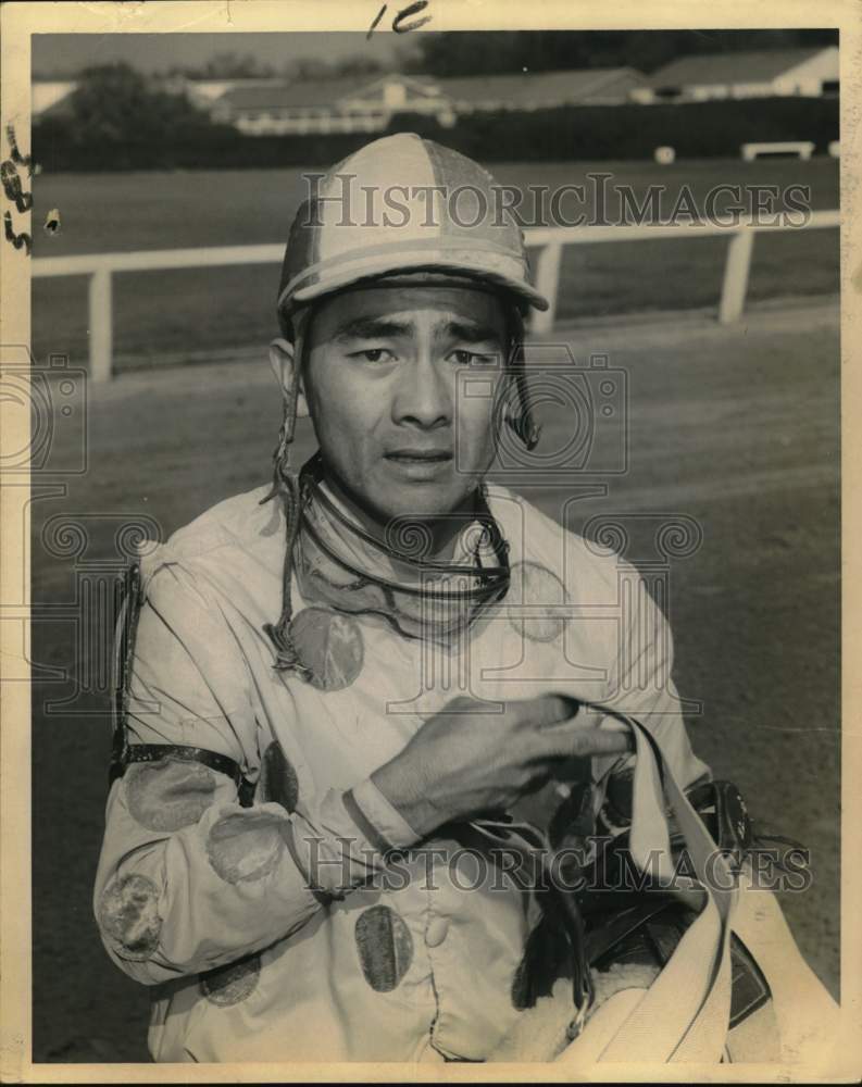 Press Photo Jockey Mitchell Shirota - nos33048- Historic Images