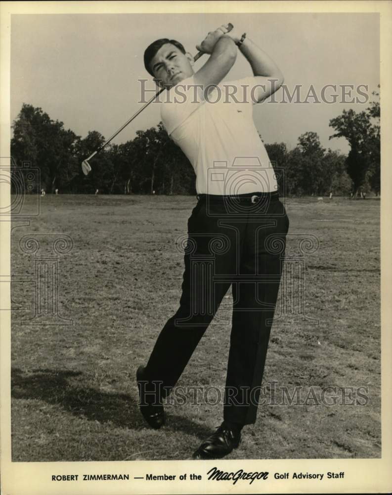 1967 Press Photo Robert Zimmerman, Member MacGregor Golf Advisory Staff- Historic Images