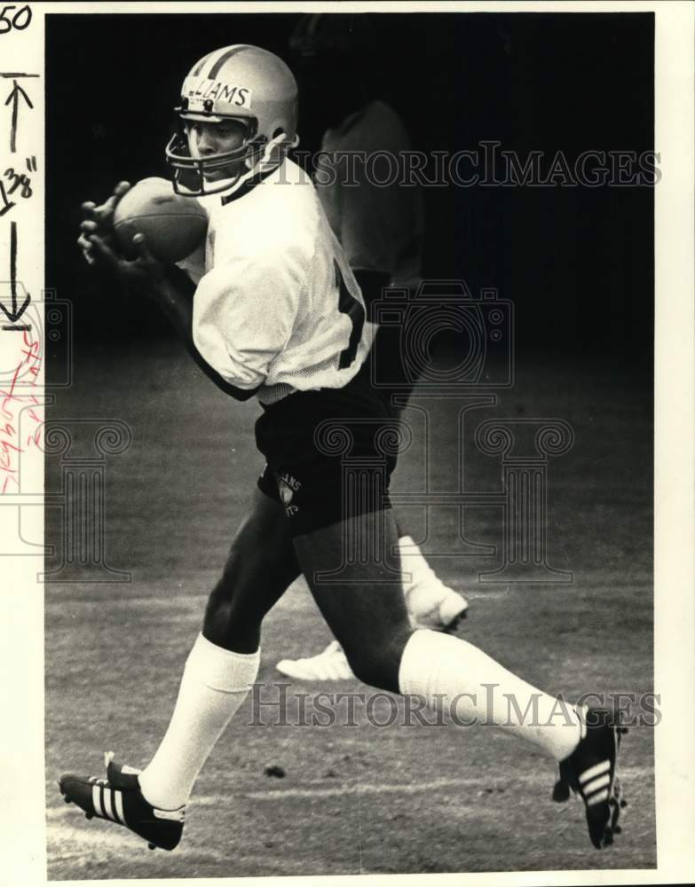 1981 Press Photo Football Player Kevin Williams - nos33186- Historic Images