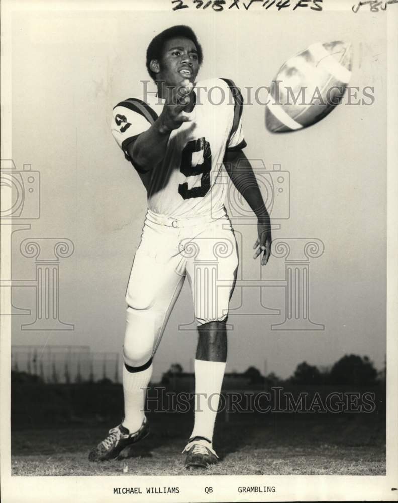 1978 Press Photo Mike Williams, Grambling Quarterback - nos33189- Historic Images