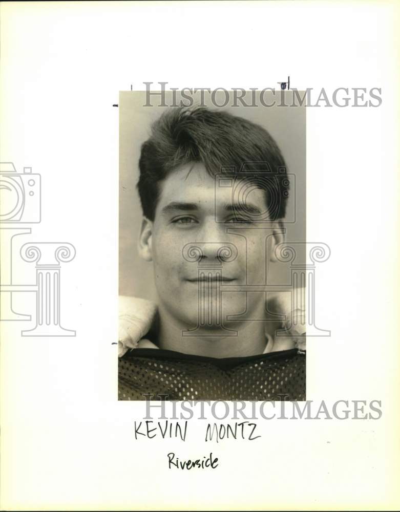 1990 Press Photo Kevin Montz of Riverside Football - nos33244- Historic Images