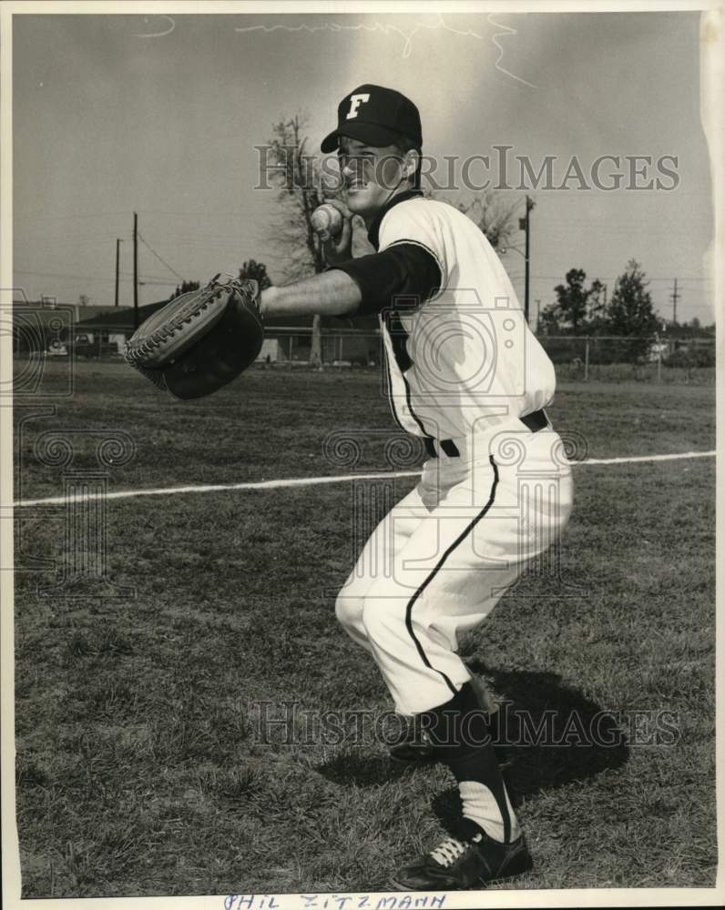 Press Photo Phil Zitzmann, Fortier Baseball Player - nos33305- Historic Images